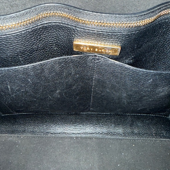 Tory Burch Black Leather Tote Bag - Picture 4 of 8